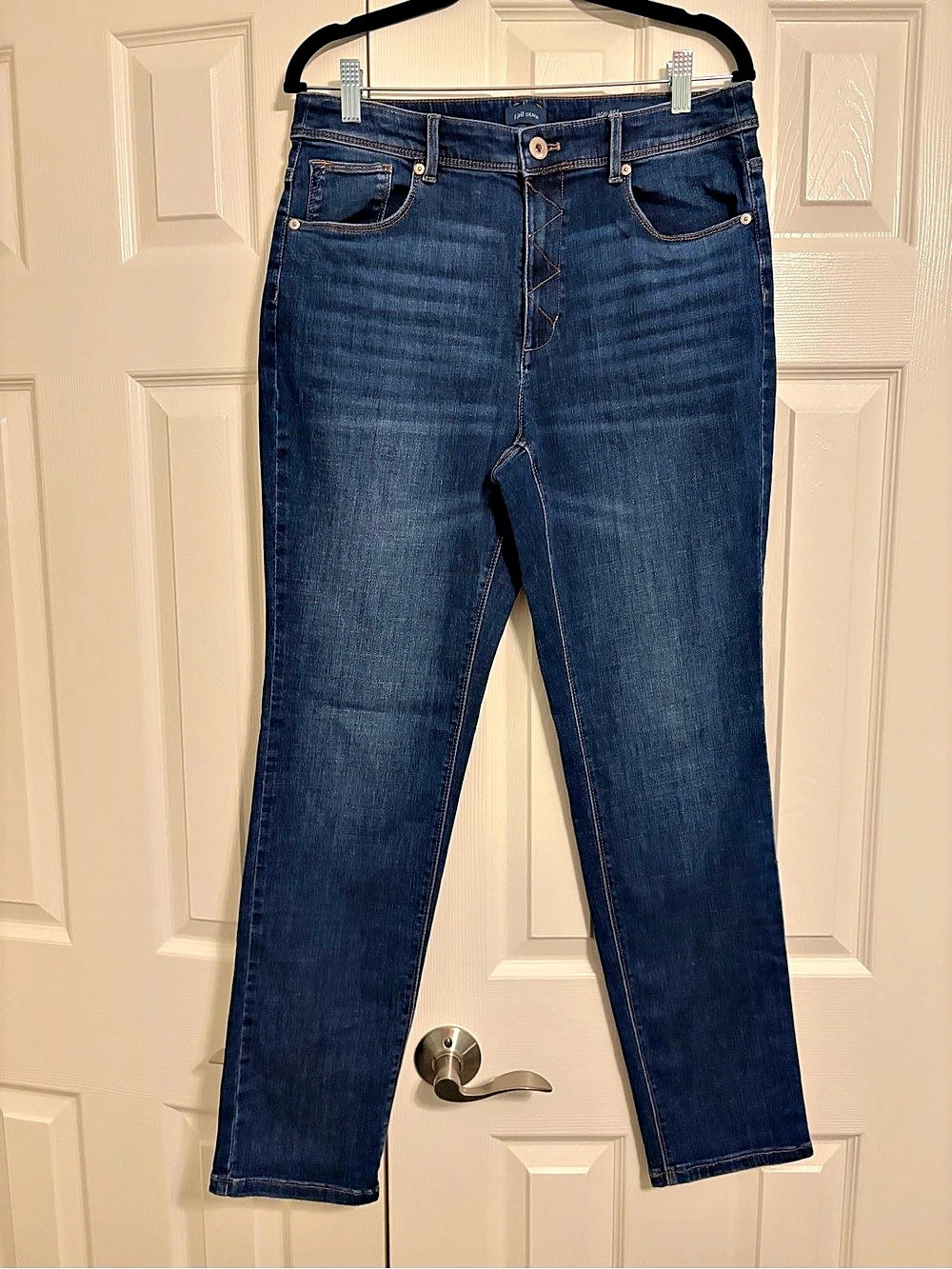 J. JILL High-Rise Straight-Leg Jeans 💙 Blue | Size 10 | Like New